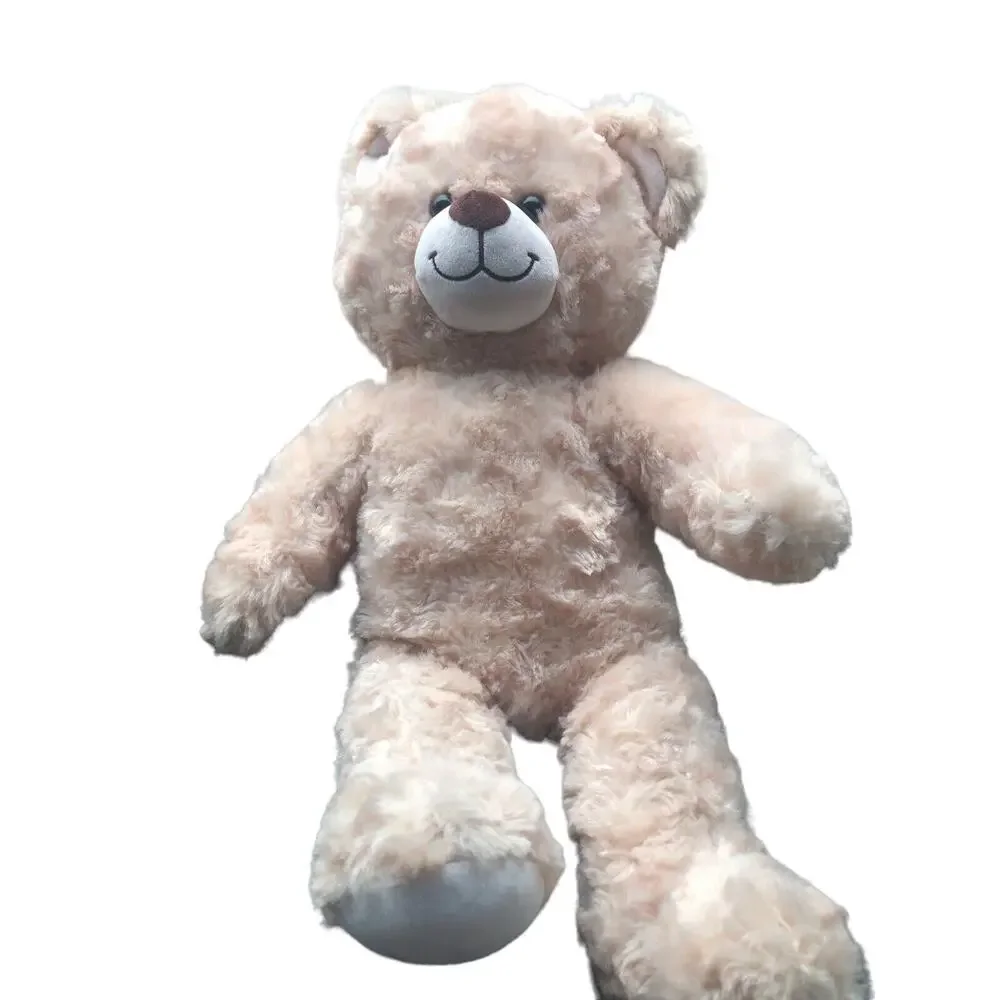 Build A Bear‎ Cream Curly Fur Teddy Plush Stuffed Bear 19 Inches